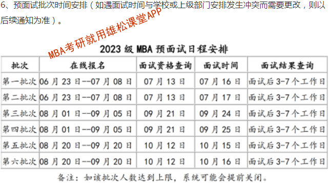 2023年北京科技大學工商管理碩士（MBA）提前面試方案